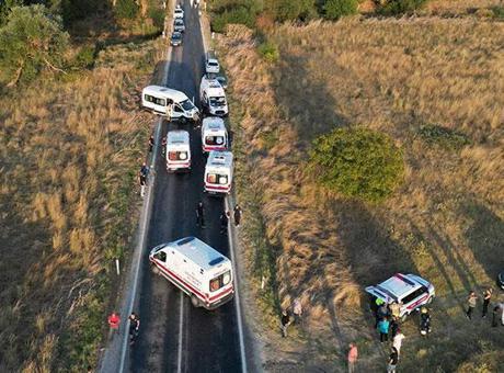 Edirne'de zincirleme kaza: 6 yaralı